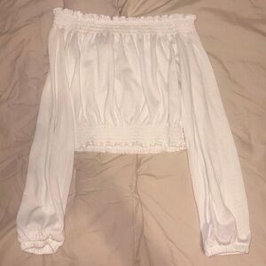 H&M White Off-Shoulder Women's Top